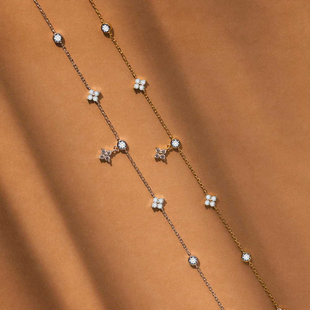 Dainty Star CZ Pendant Necklace - Image 5