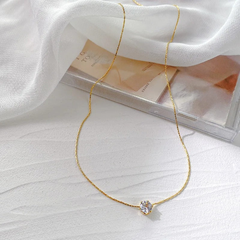 Dainty Stone Necklace - Image 2
