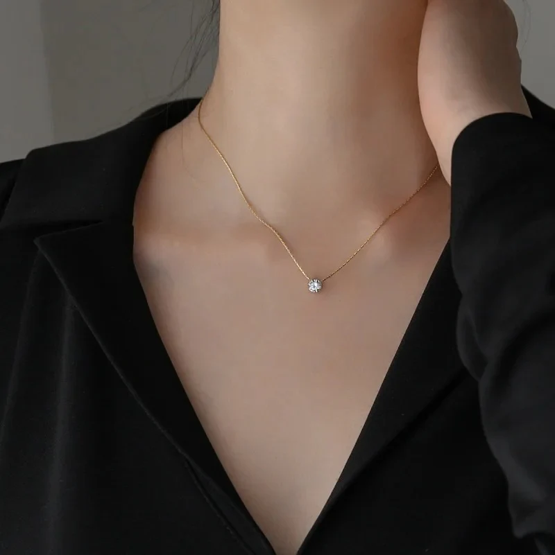 Dainty Stone Necklace - Image 3