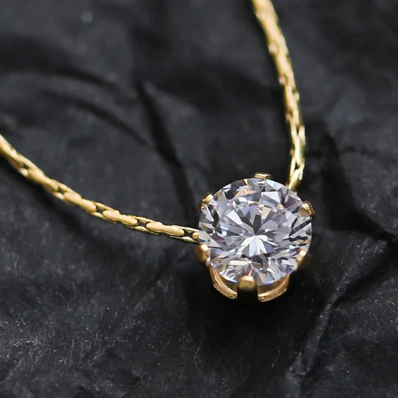 Dainty Stone Necklace - Image 4