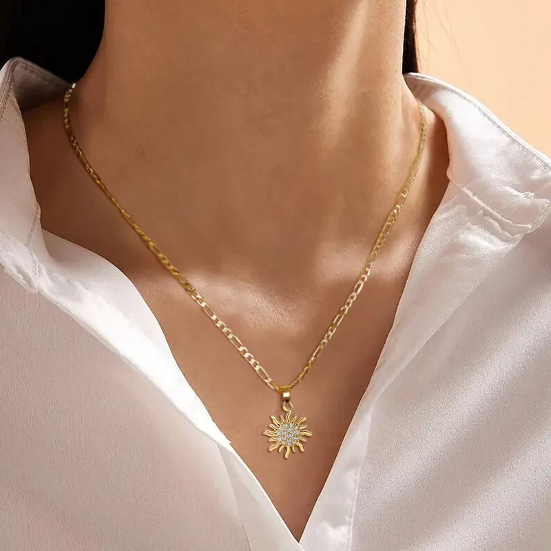 Dainty Sun Necklace - Image 2