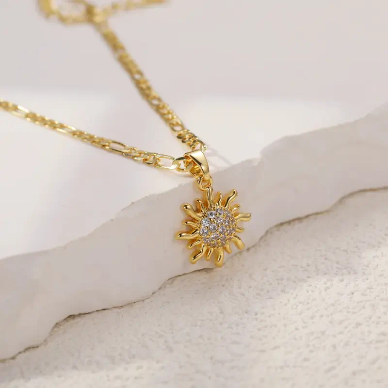Dainty Sun Necklace - Image 3