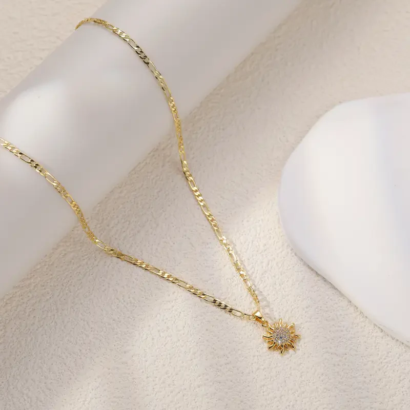 Dainty Sun Necklace - Image 5