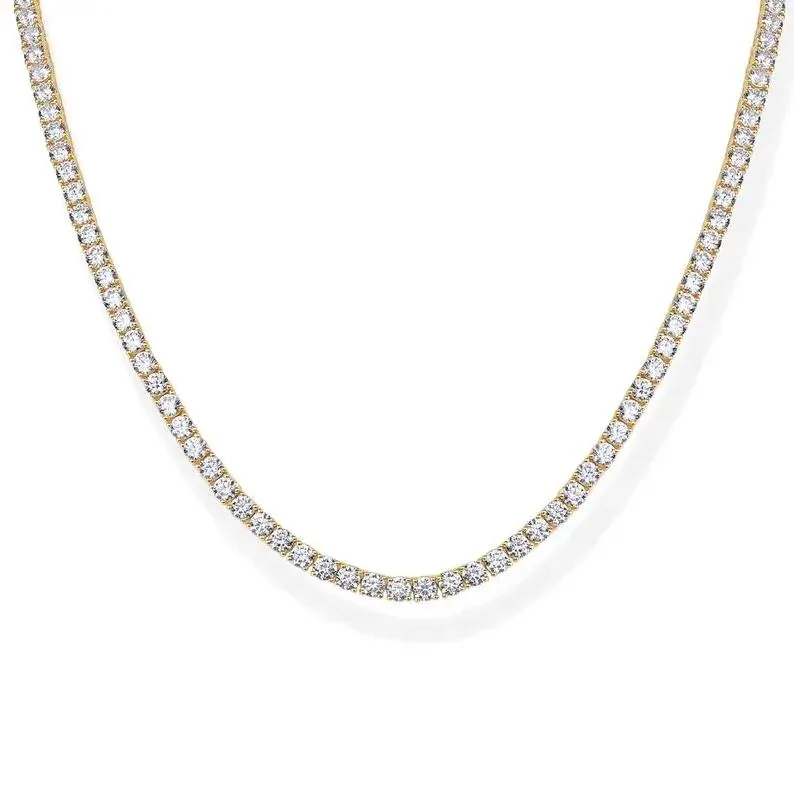 Dainty Tennis Necklace - Image 6