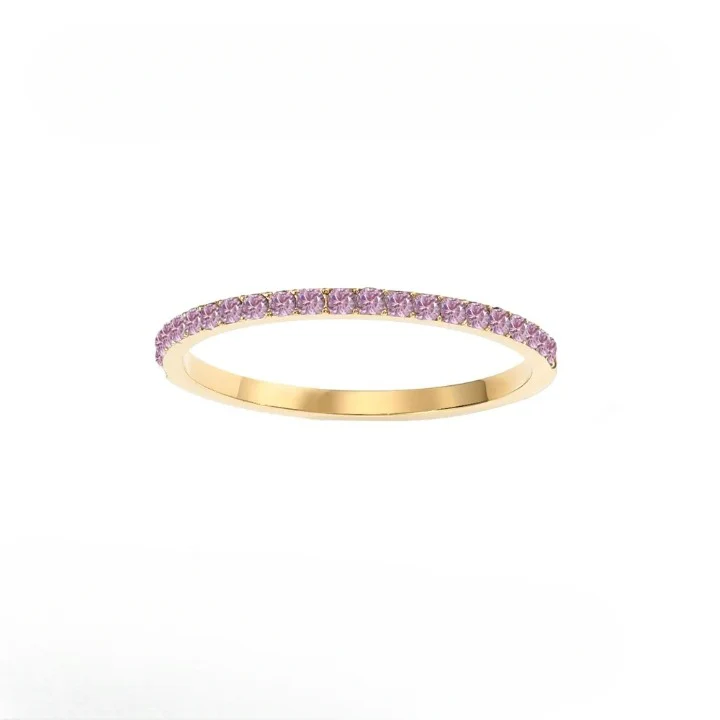 Dainty Thin Birthstone Ring - Image 10