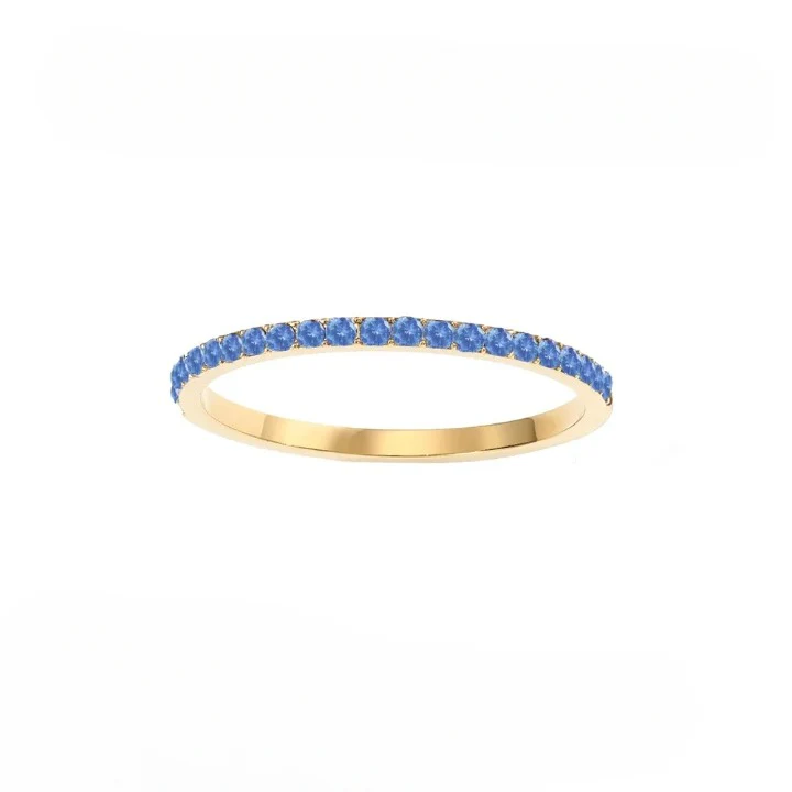Dainty Thin Birthstone Ring - Image 12