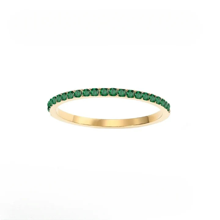 Dainty Thin Birthstone Ring - Image 13