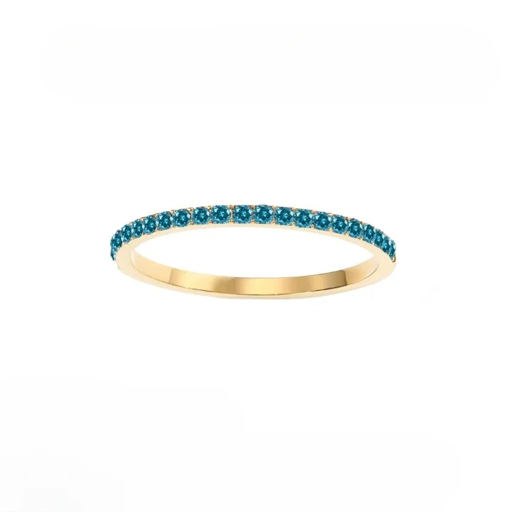 Dainty Thin Birthstone Ring - Image 14