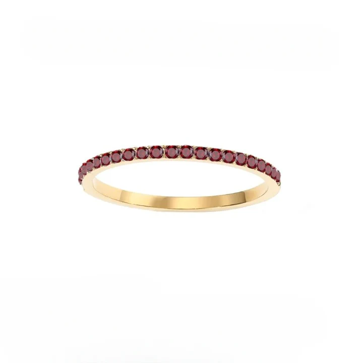 Dainty Thin Birthstone Ring - Image 18