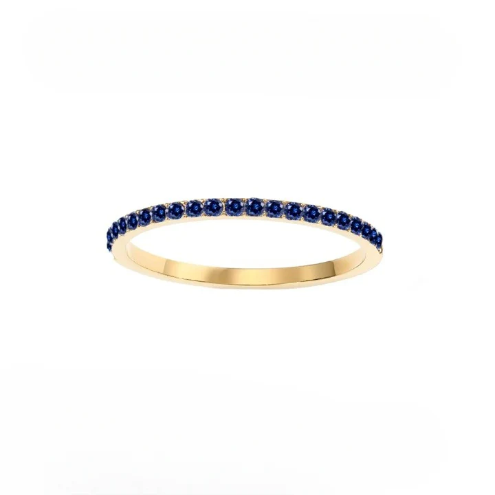 Dainty Thin Birthstone Ring - Image 8