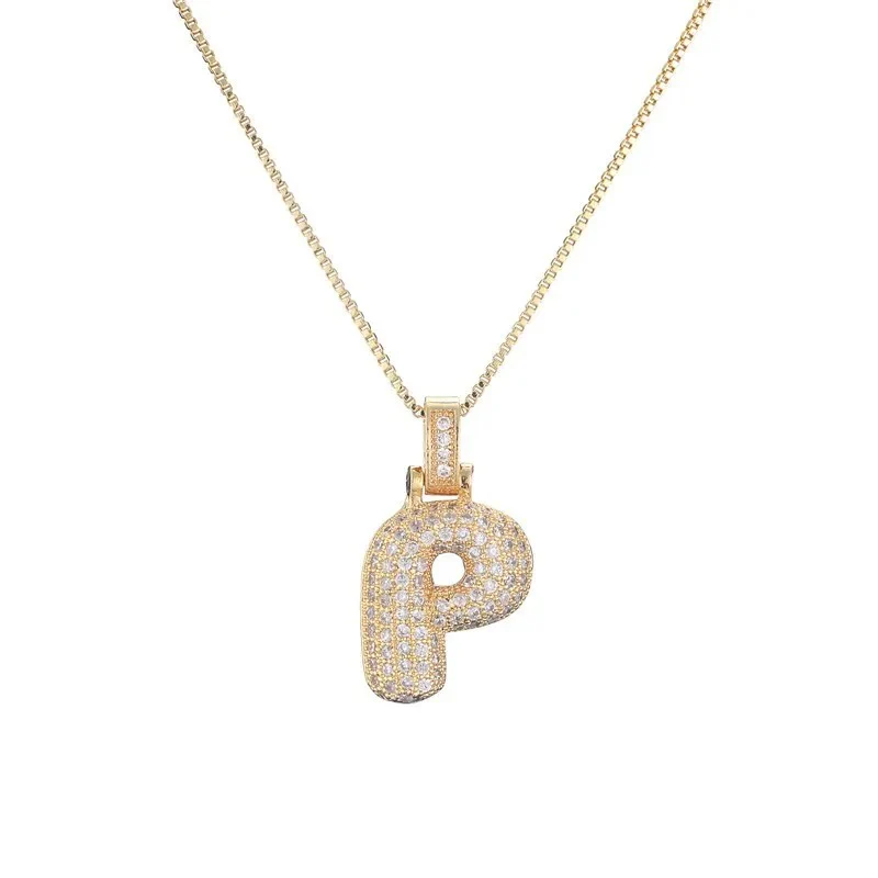 Diamond Bubble Initial Necklace - Image 18