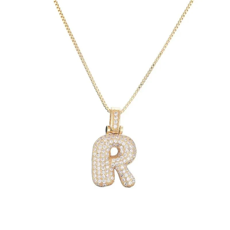 Diamond Bubble Initial Necklace - Image 20