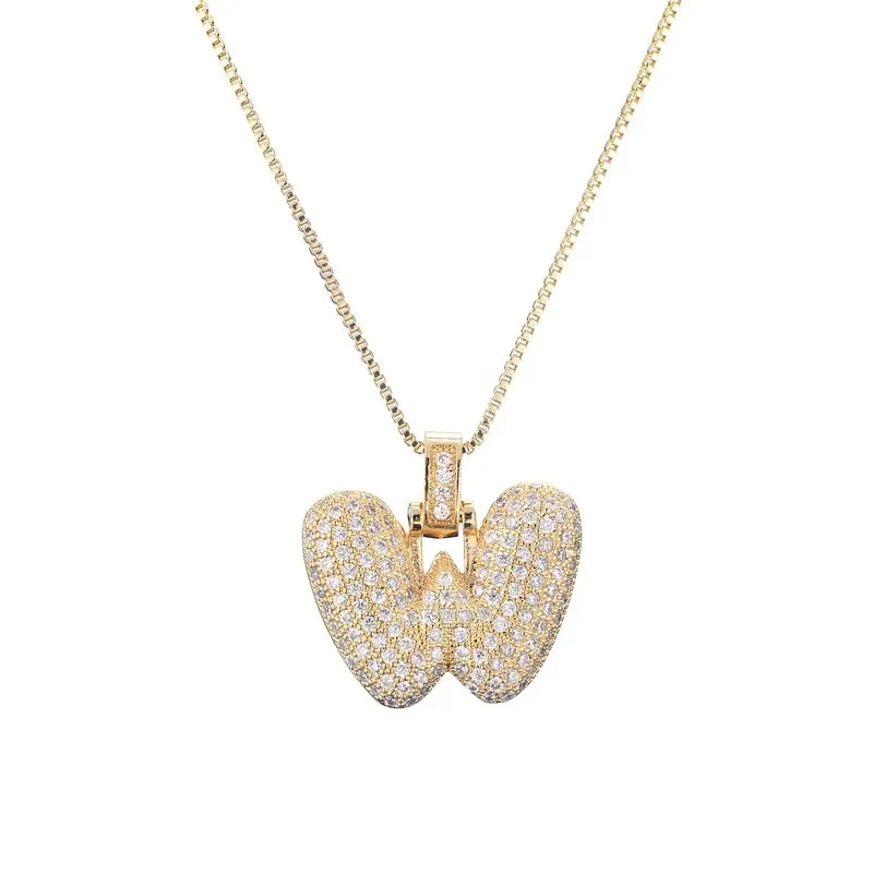 Diamond Bubble Initial Necklace - Image 25