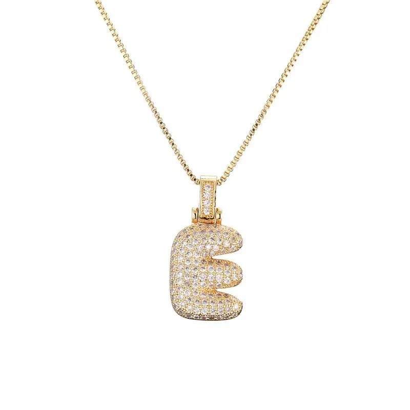 Diamond Bubble Initial Necklace - Image 7