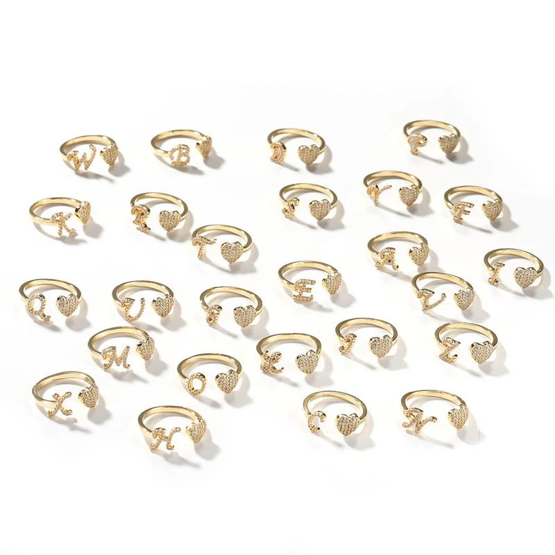 Diamond Initial Ring - Image 5