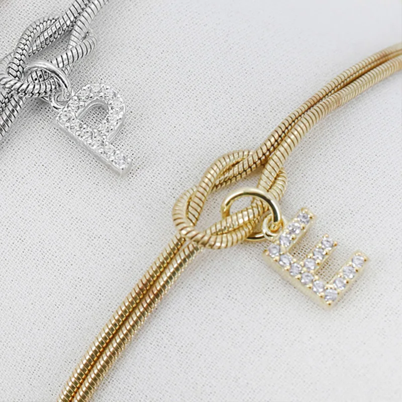 Diamond Letter Love Knot Bracelet - Image 6