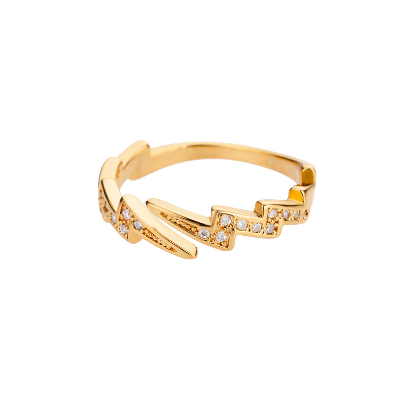 Diamond Zigzag Statement Ring - Image 2