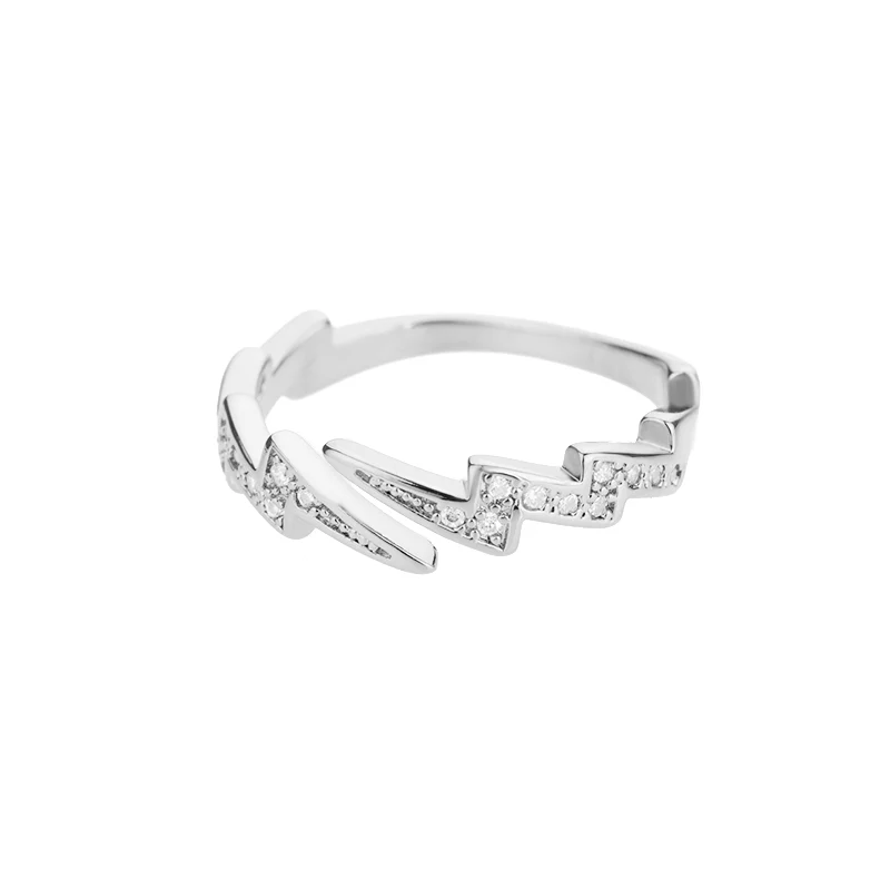 Diamond Zigzag Statement Ring - Image 3