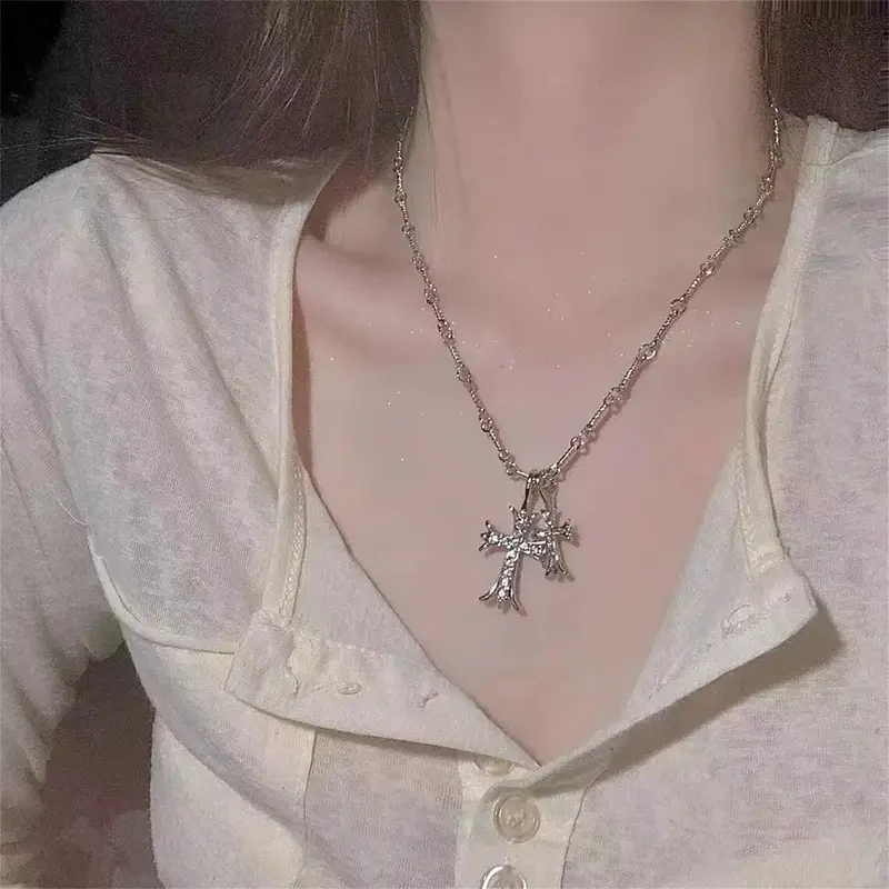 Double Cross Necklace - Image 4