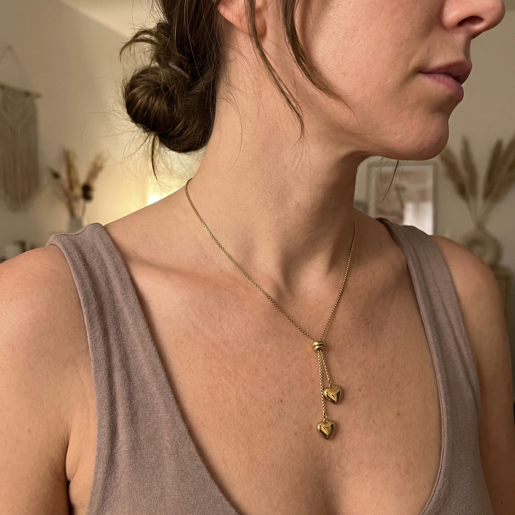 Double Heart Necklace - Image 3