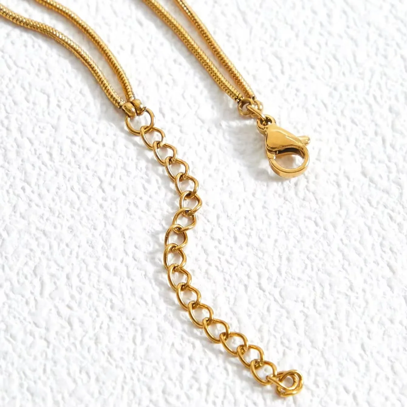 Double Layer Knot Chain Necklace - Image 3