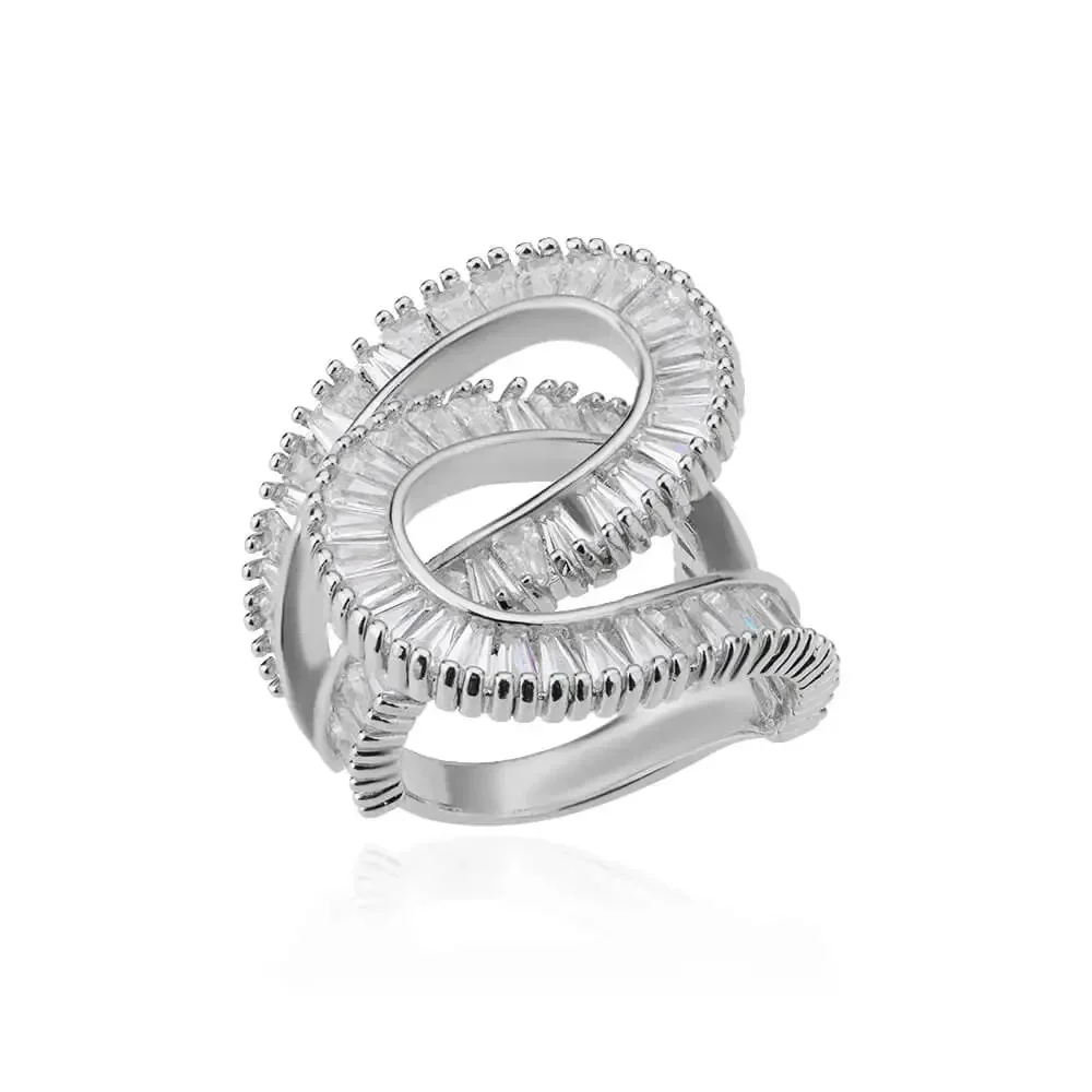 Elegant Intertwined Maze Ring - Image 2