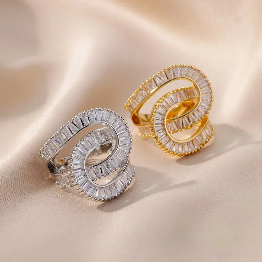 Elegant Intertwined Maze Ring - Image 3