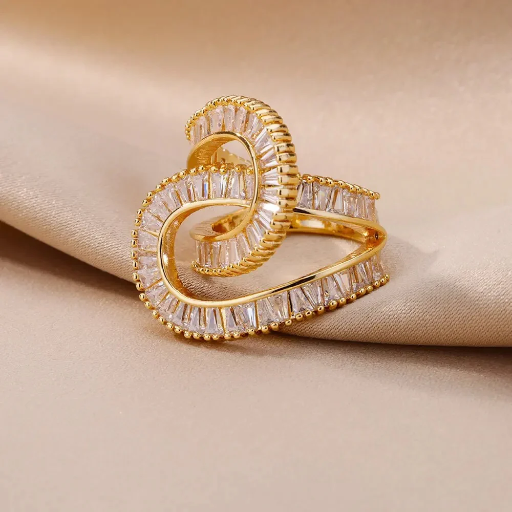 Elegant Intertwined Maze Ring - Image 5