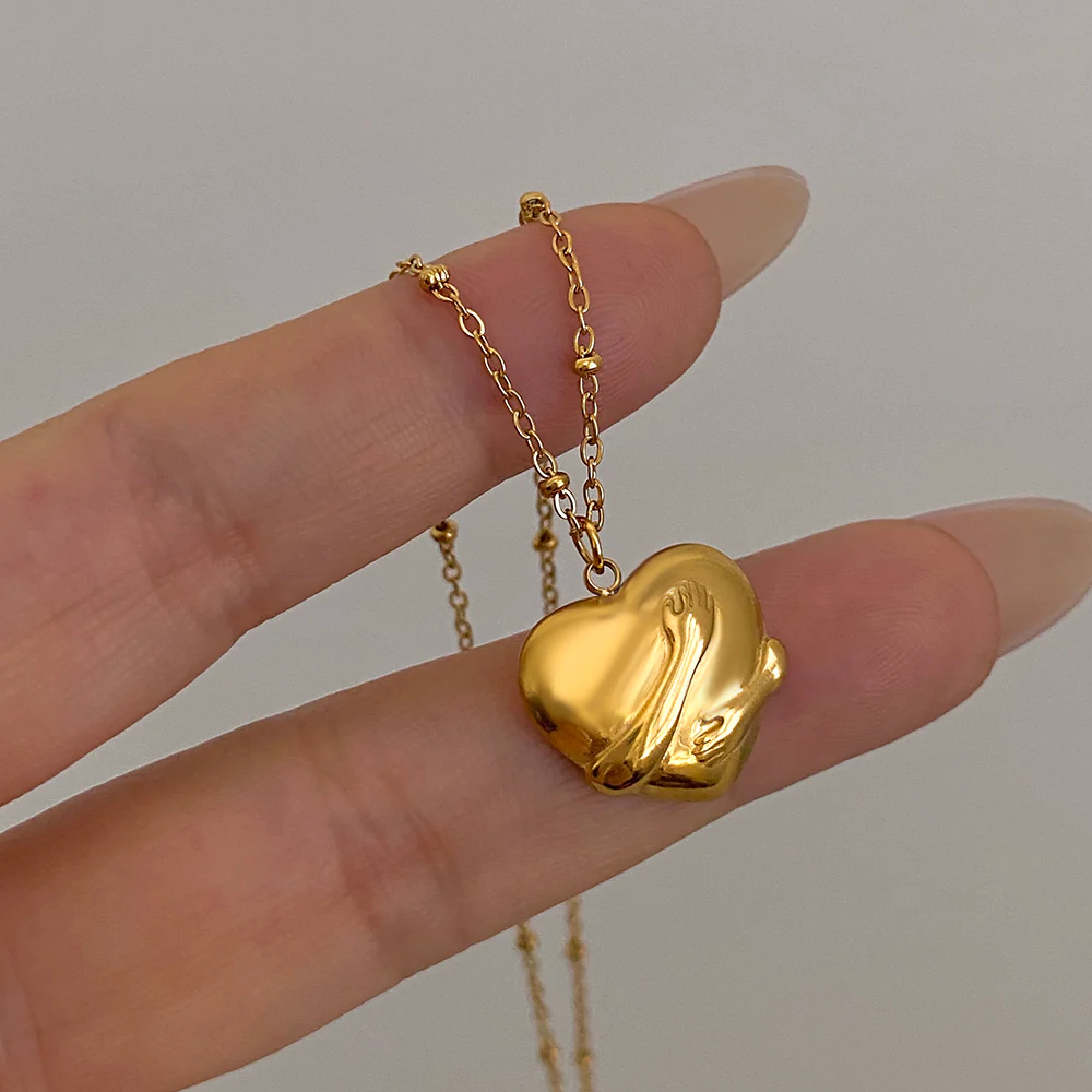 Embrace Heart Pendant Necklace - Image 2