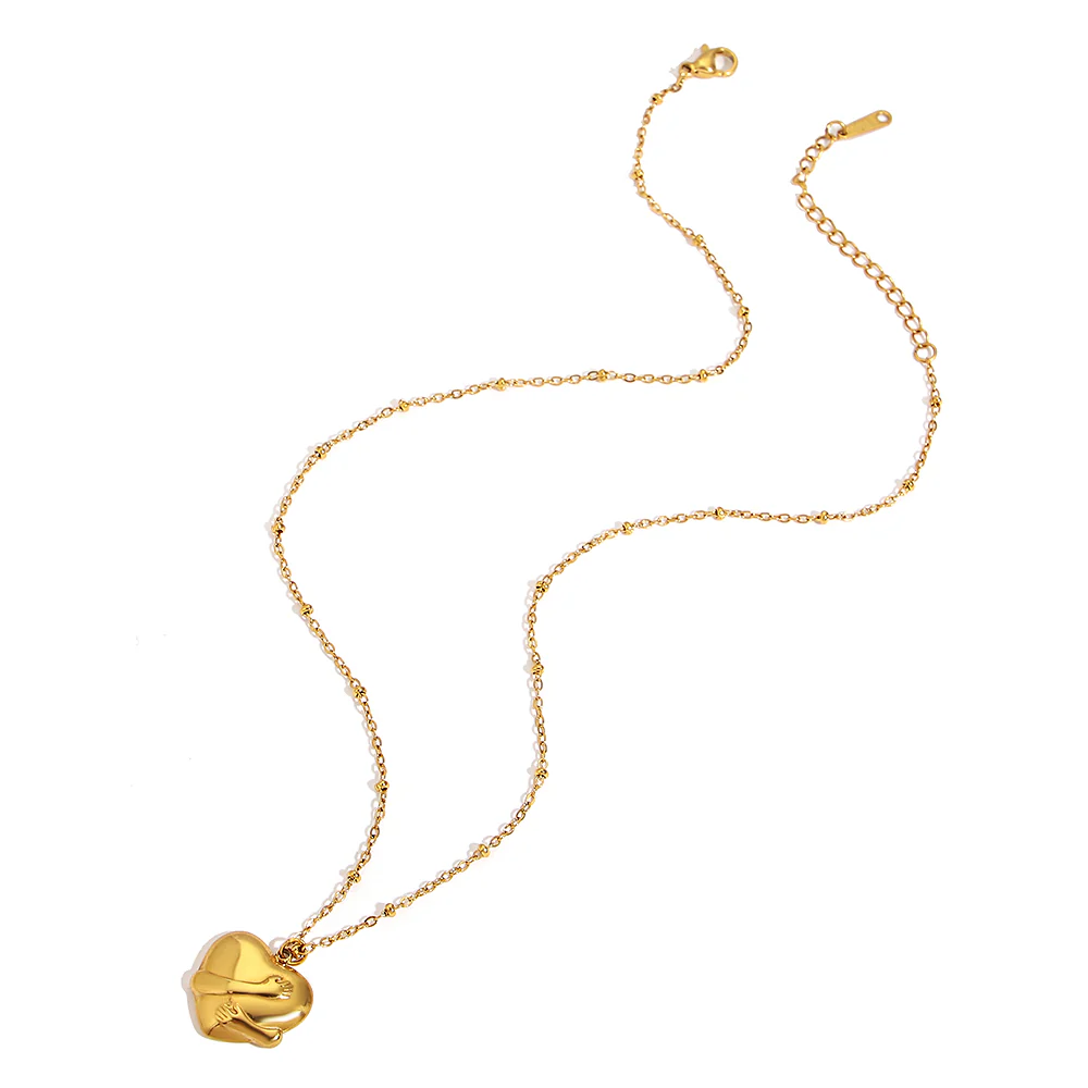Embrace Heart Pendant Necklace - Image 3