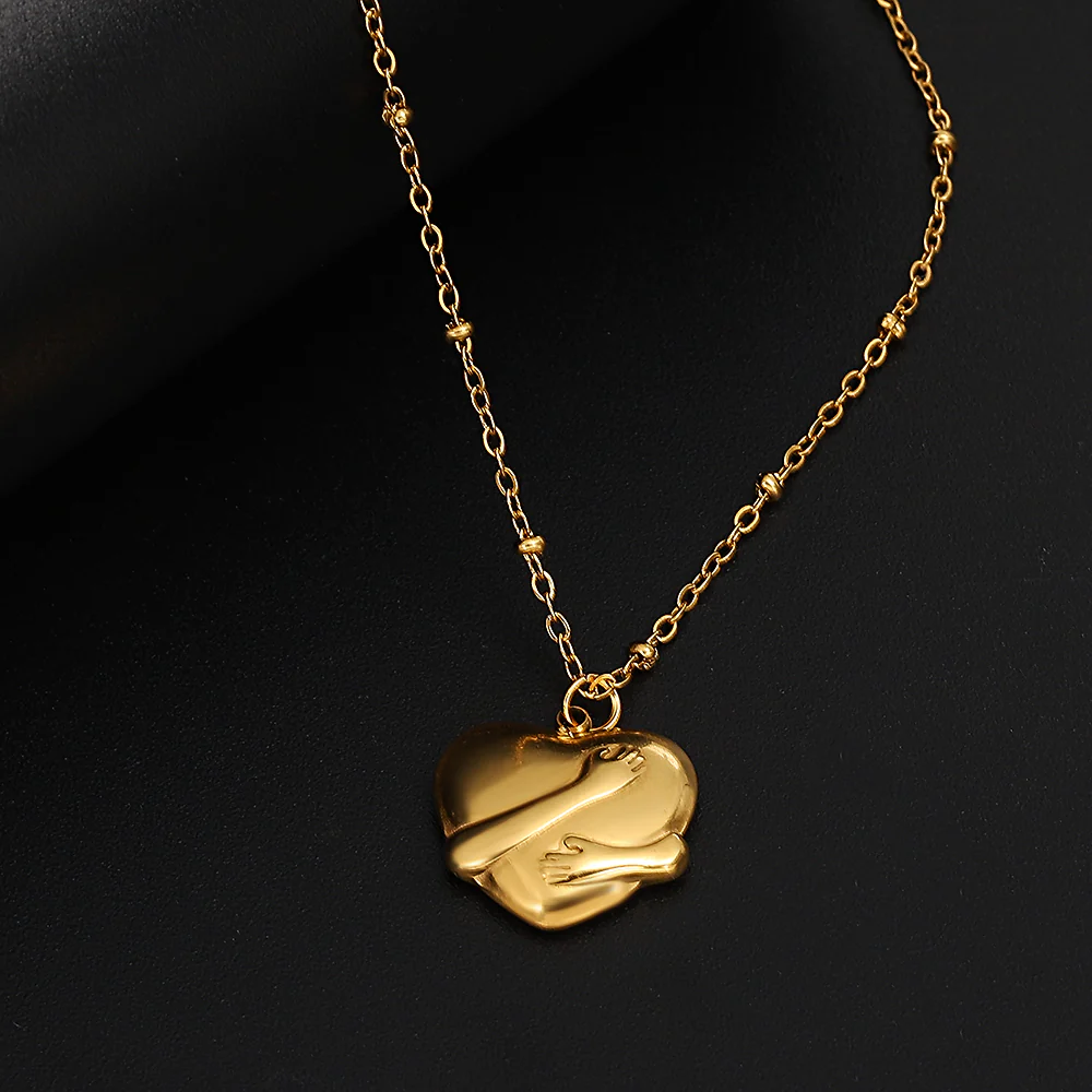 Embrace Heart Pendant Necklace - Image 4