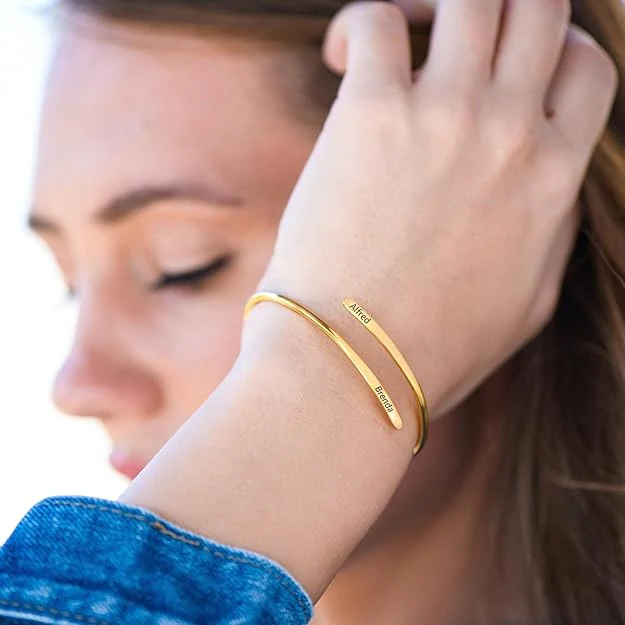 Engraved Adjustable Cuff Bracelet - Image 3