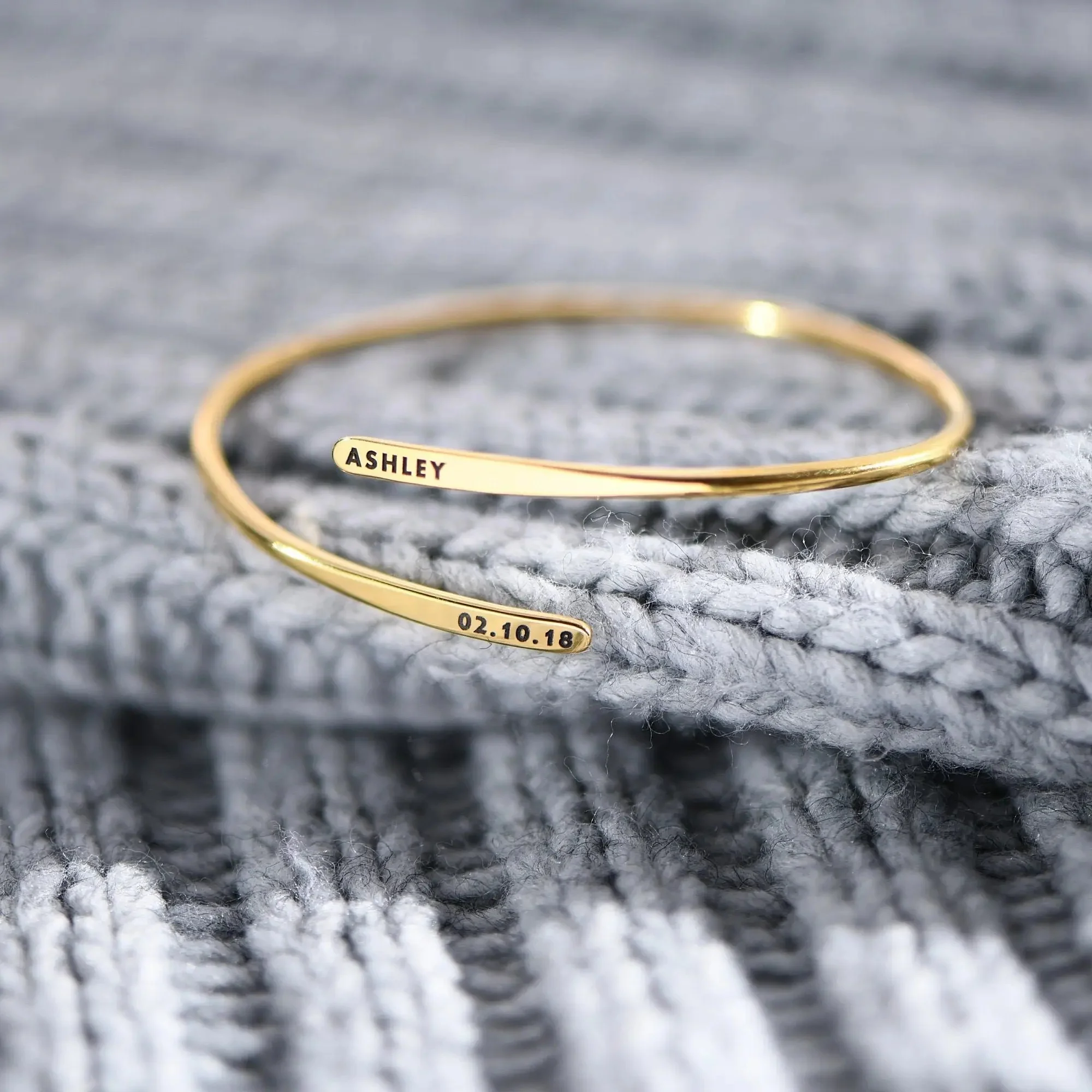Engraved Adjustable Cuff Bracelet - Image 4