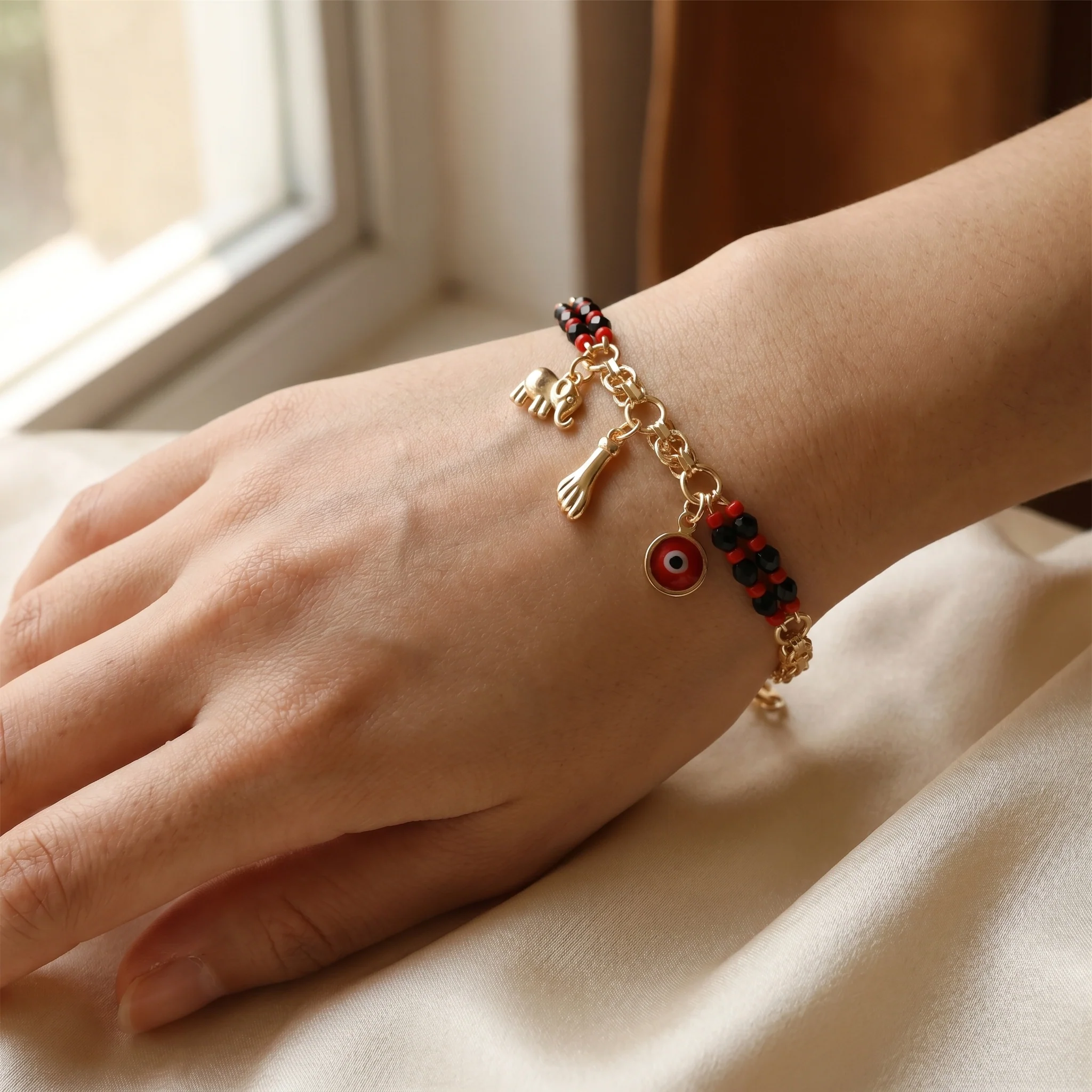 Evil Eye Elephant Bracelet - Image 4