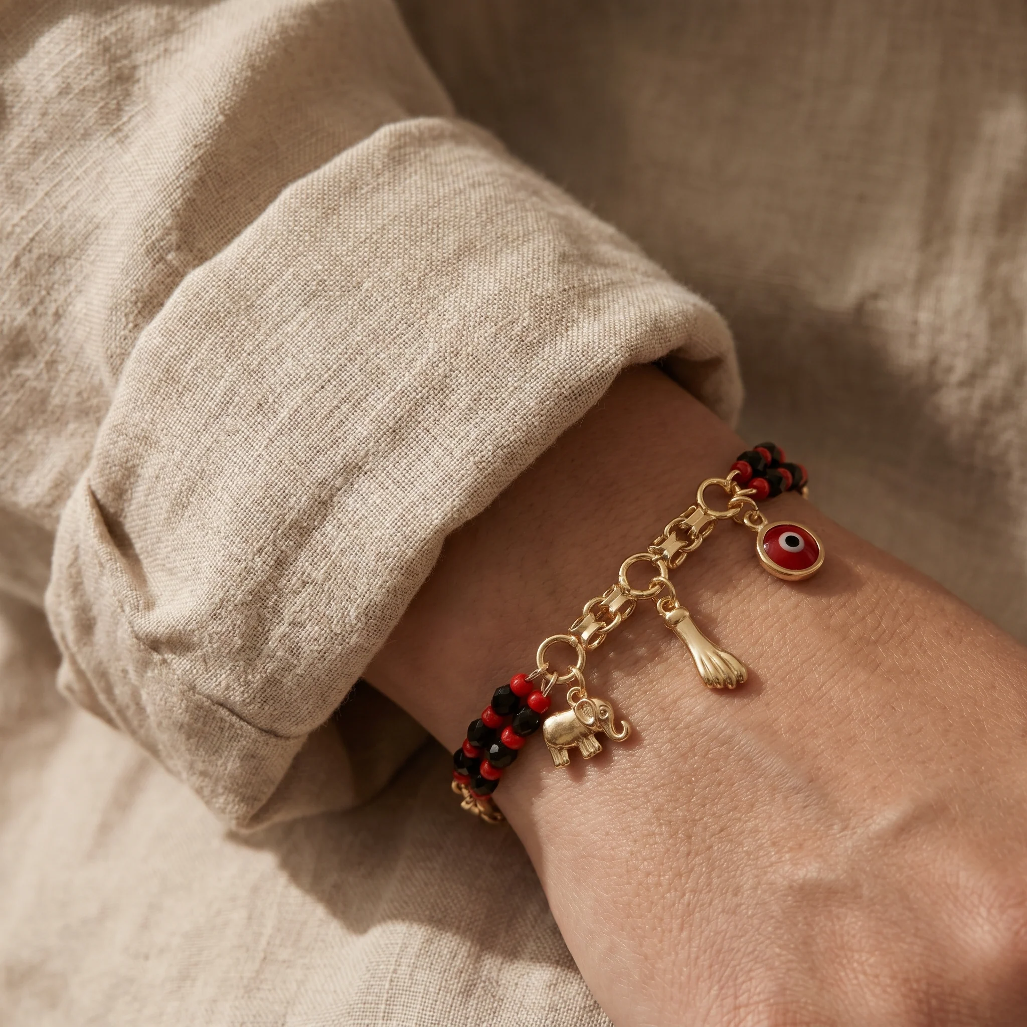 Evil Eye Elephant Bracelet - Image 6