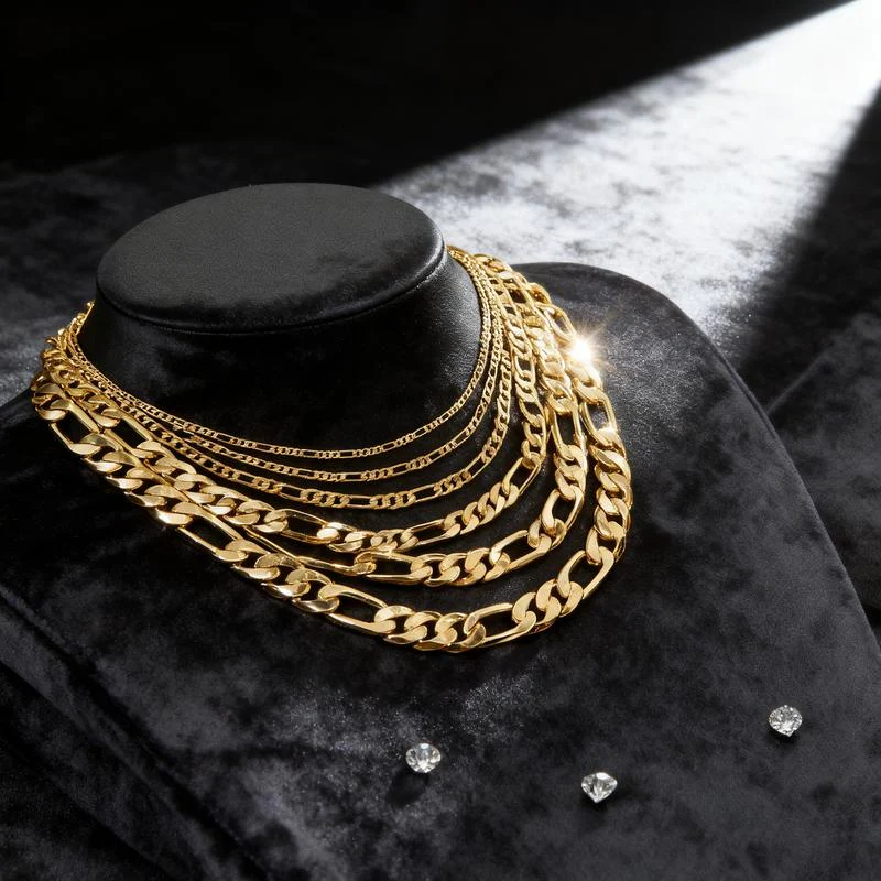 Figaro Chain Necklace - Image 5