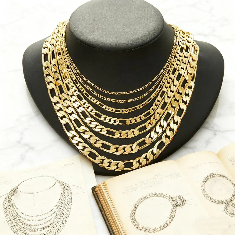 Figaro Chain Necklace - Image 6