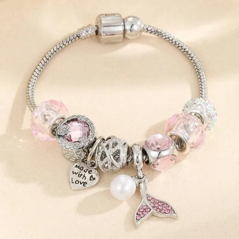 Floral Rhinestone Bracelet - Image 4
