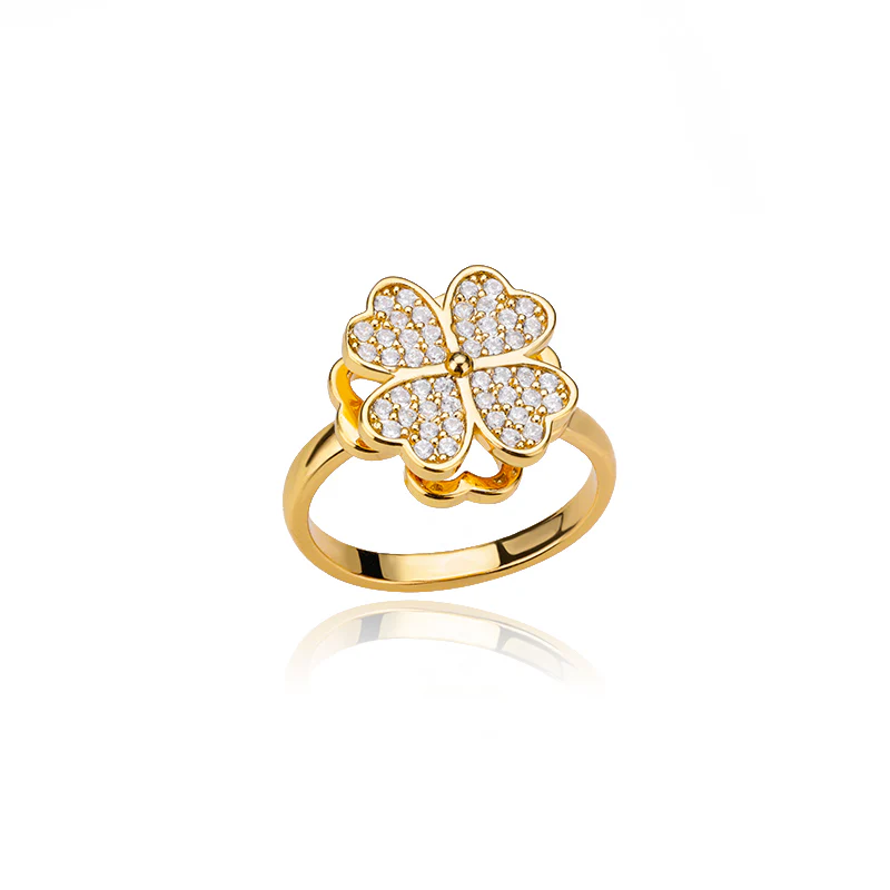 Four Leaf Clover Spinner Ring - Image 3