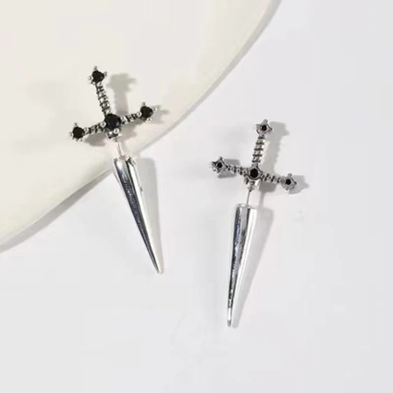 Gem Sword Stud Earrings - Image 3