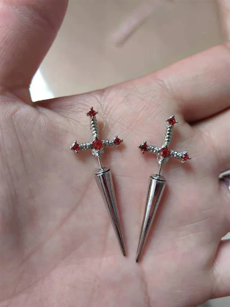 Gem Sword Stud Earrings - Image 6