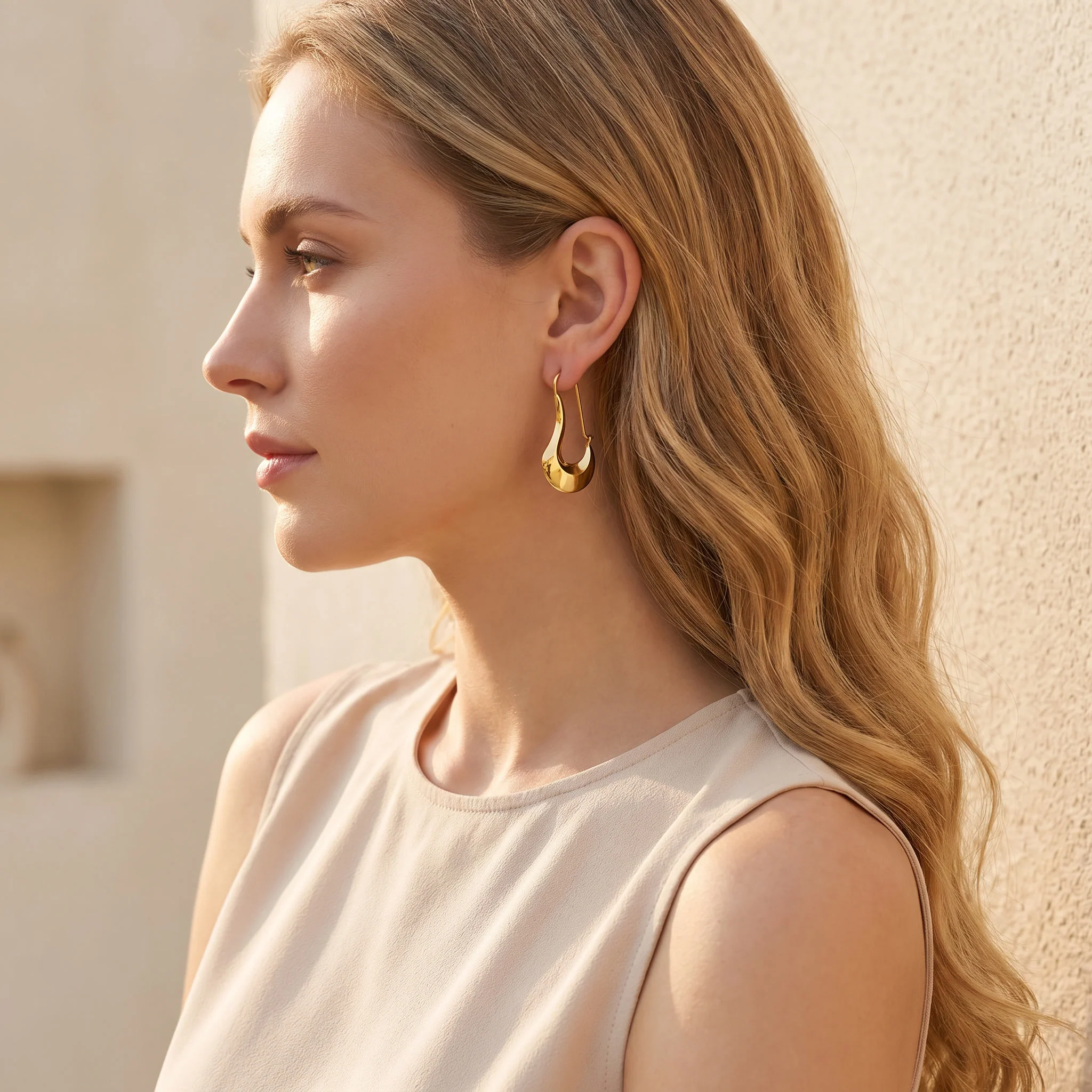 Geometric Dangle Earrings - Image 5