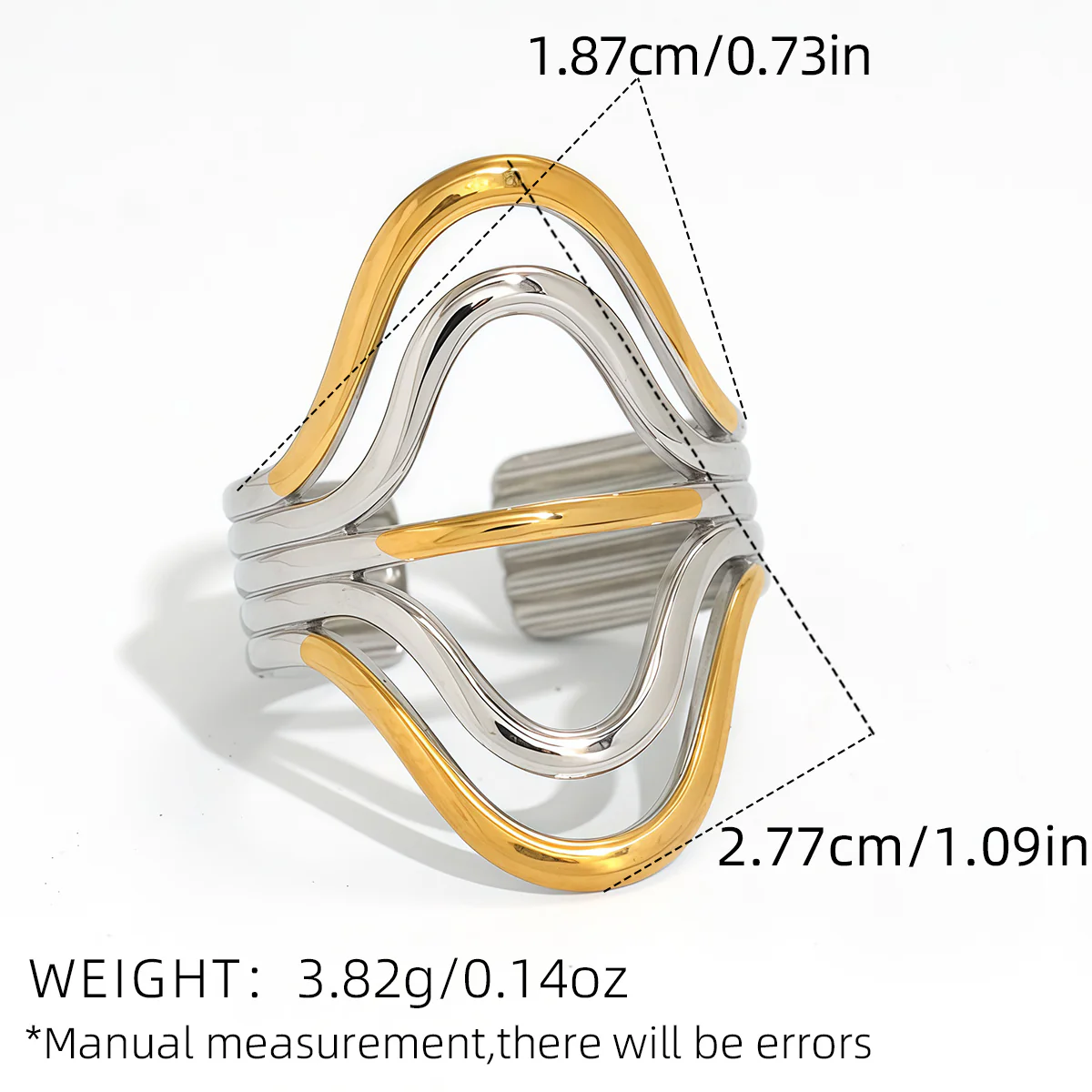 Geometric Irregular Stacking Ring - Image 4