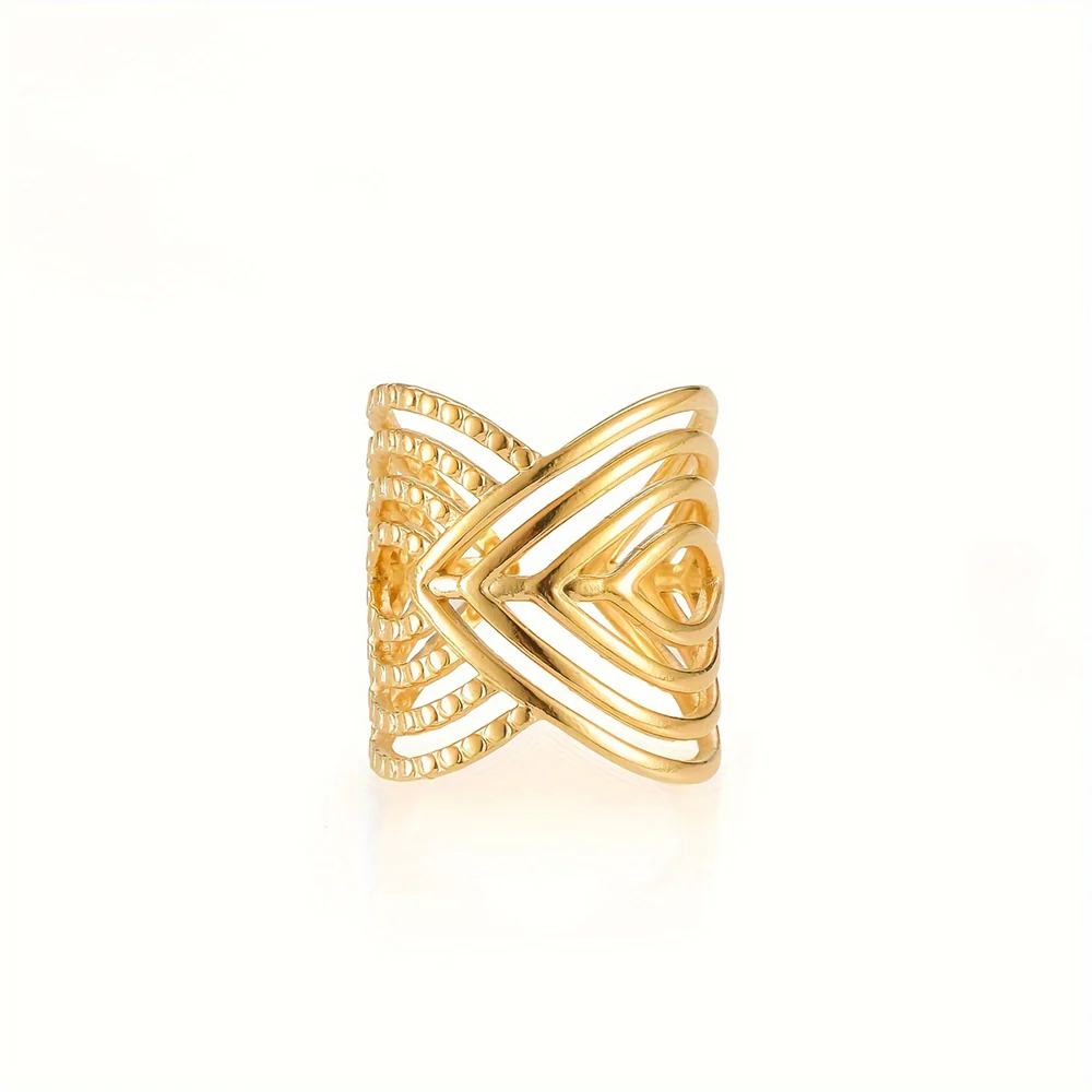 Geometric Layered Statement Ring - Image 2