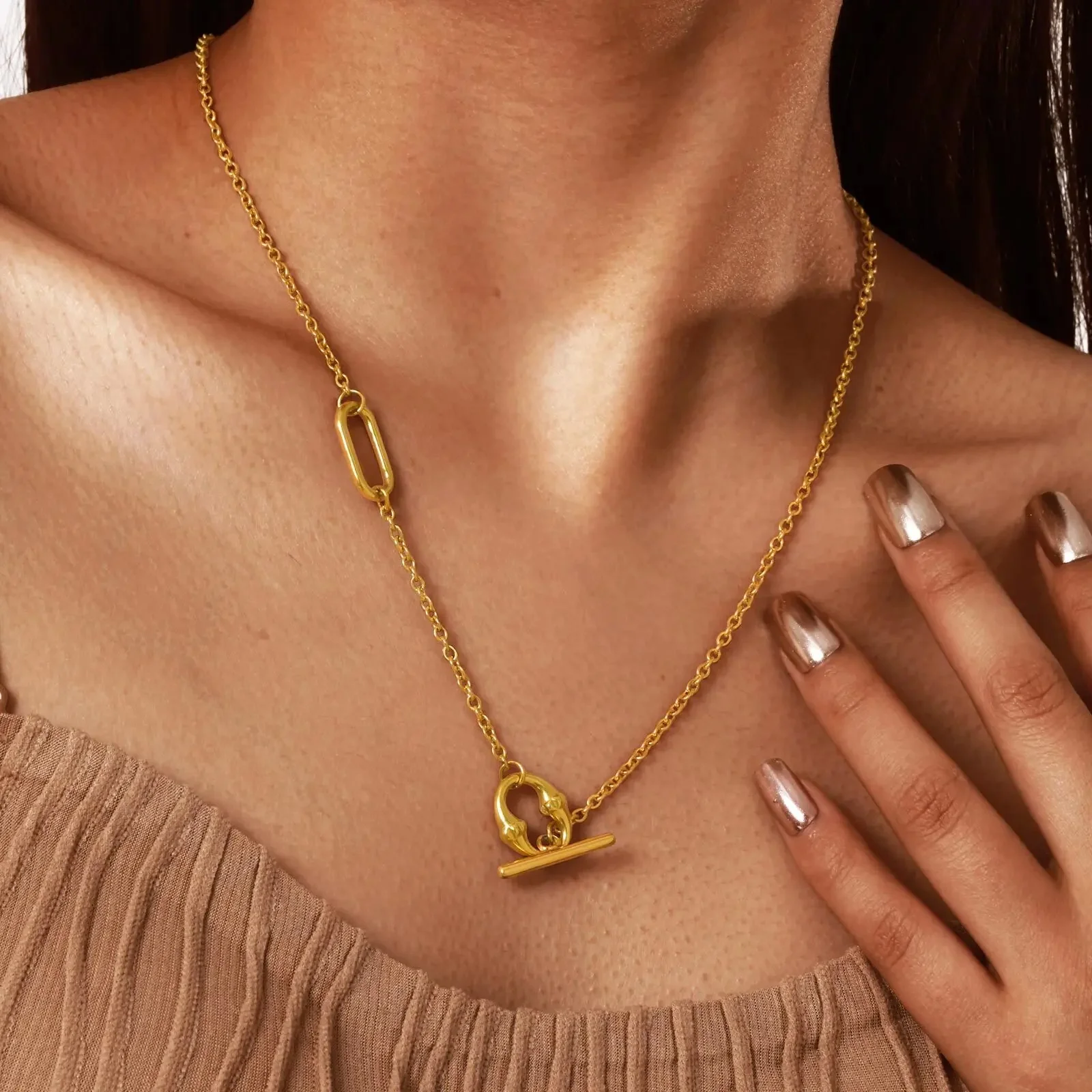 Geometric Toggle Necklace