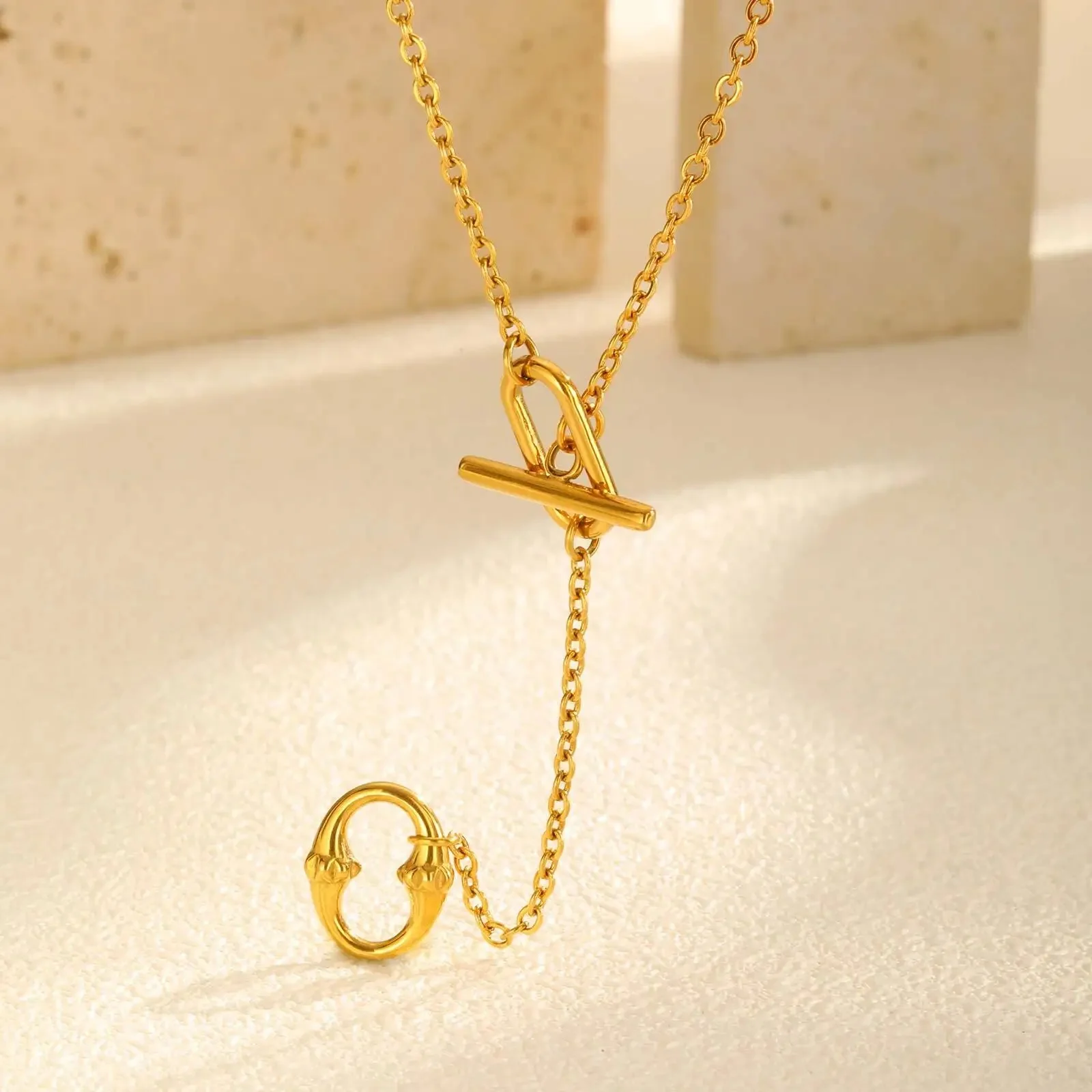 Geometric Toggle Necklace - Image 2