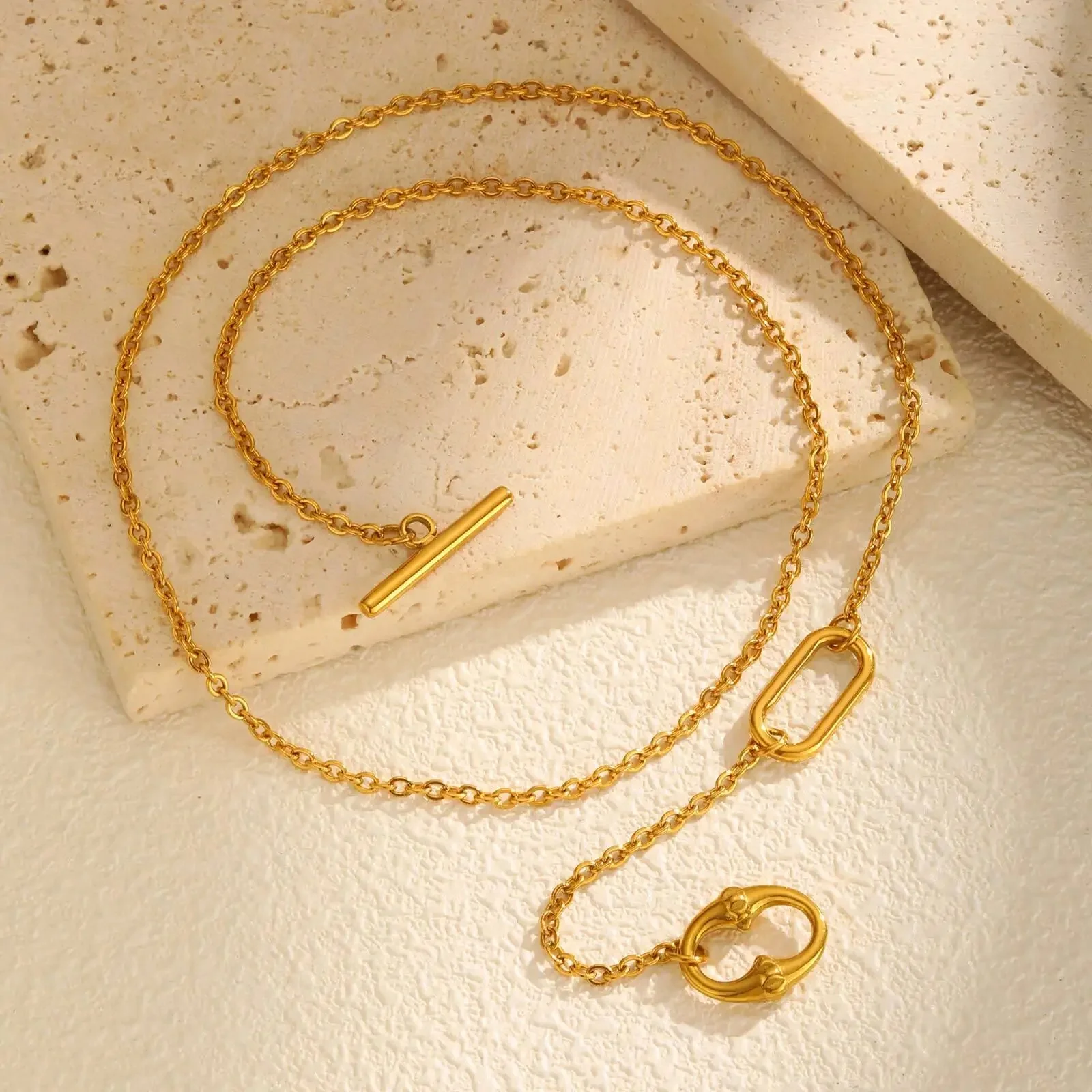 Geometric Toggle Necklace - Image 4