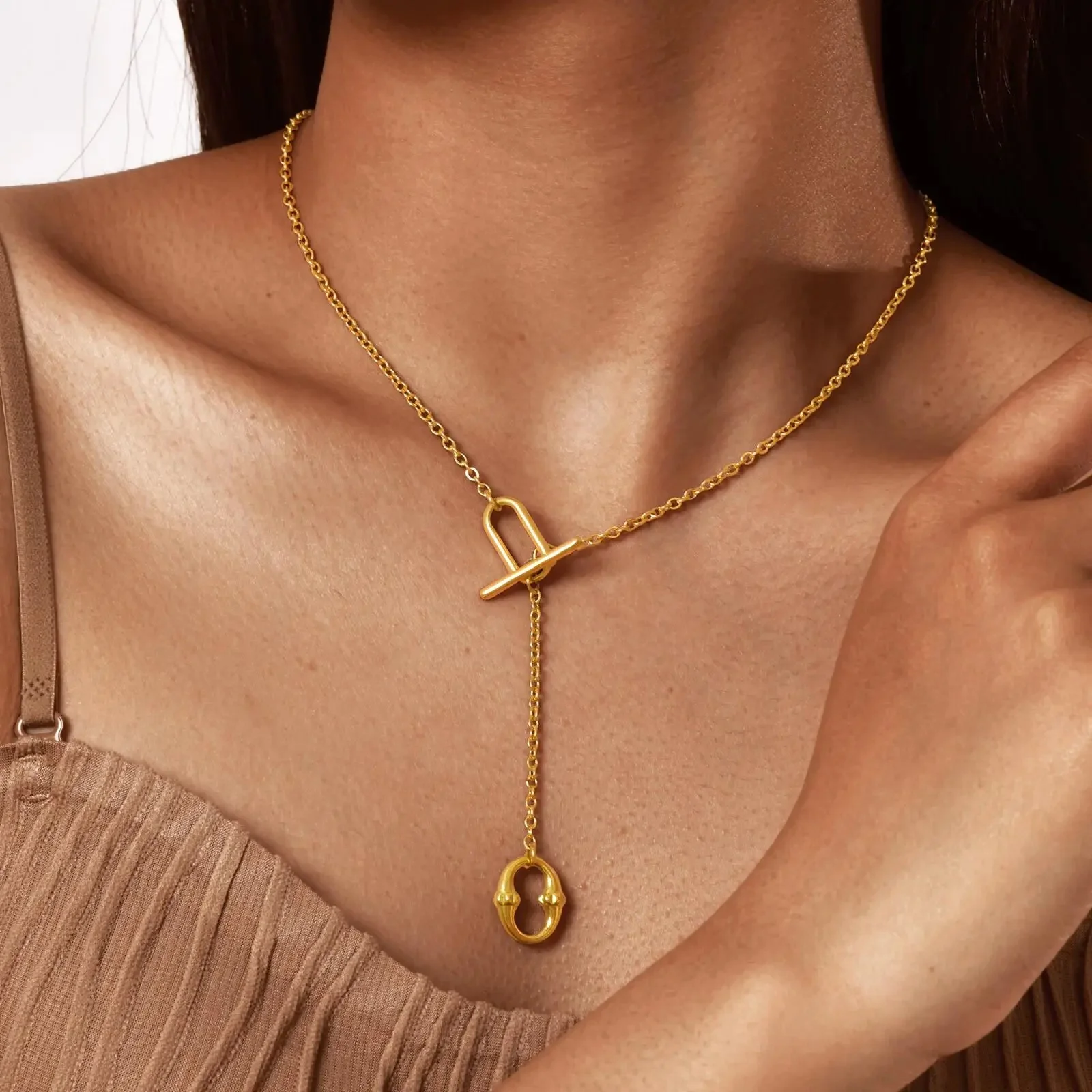Geometric Toggle Necklace - Image 5