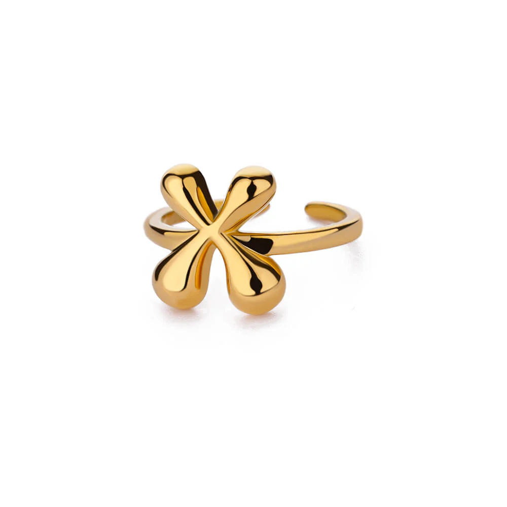 Gold Initial Statement Ring - Image 23