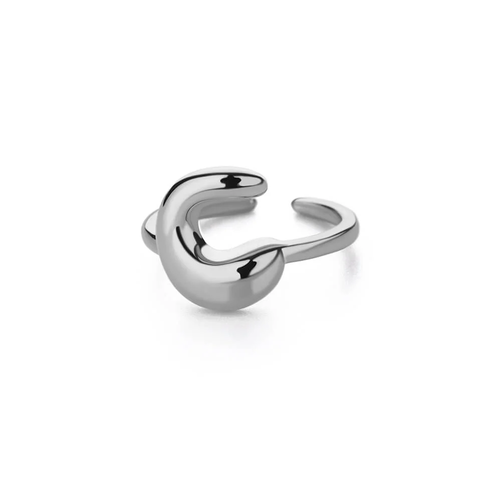 Gold Initial Statement Ring - Image 28